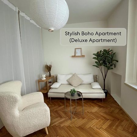Urban Retreat I Modern Boho Apartments In Lovely Letna District - 10 Minutes From Old Town Prague Exterior photo